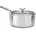 3PLY PFAS-freier Edelstahl-Kochtopf mit Glasdeckel 18 cm/2 13 L Dreifach Multiclad Induktion Backofenfest bis 220 C Spülmaschinenfest Silber