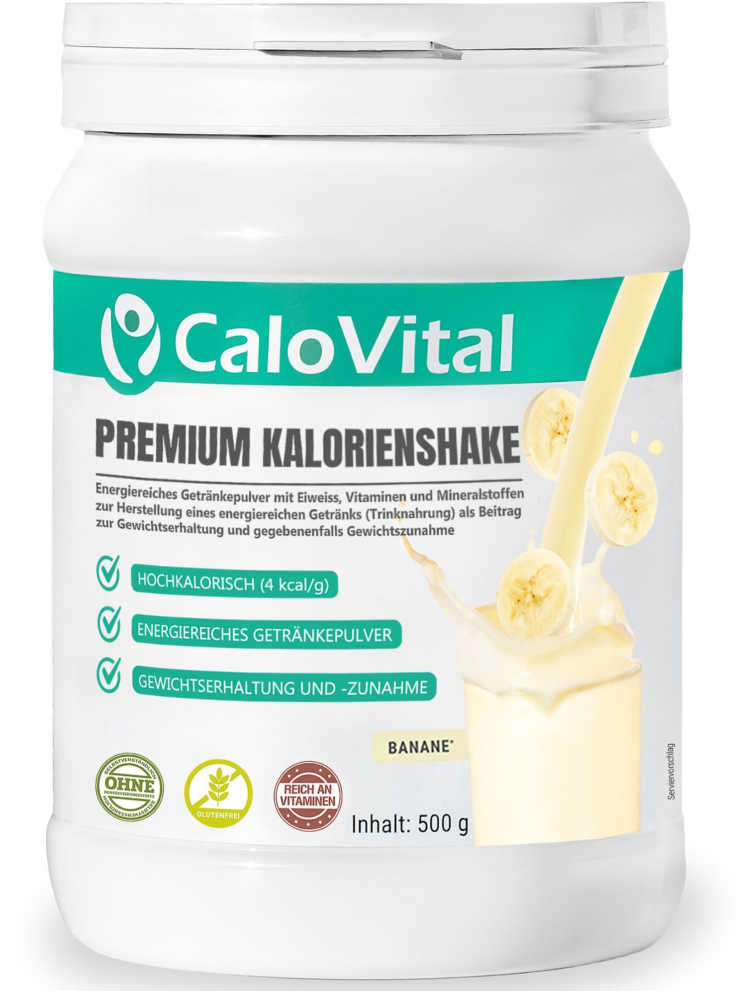 CaloVital | Trinknahrung Hochkalorisch für Gewichtszunahme Pulver 500 g