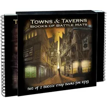 Loke Battlemats Towns & Taverns Books of Battle Mats