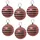MARELIDA Weihnachtsbaumschmuck Discokugel Spiegelkugel Baumkugel 8cm 6er Set