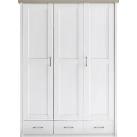 Begabino Drehtürenschrank Luca 148 x 201 x 62 cm Weiß