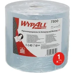 WypAll L20 Wischtücher Putztücher für Instandhaltungsarbeiten, Jumborolle x 500 Reinigungstücher, 2-lagig, blau