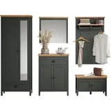 VCM trendteam Garderoben-Set Stanton Tannengrün B/H/T ca. 261/198/39 cm - Serien
