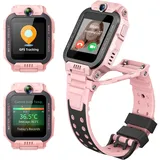 imoo Watch Phone Z7 Kinder Smartwatch, 4G Kinder Smartwatch, HD Video & Anruf, GPS-Uhr für Kinder mit Echtzeitstandort und 14-Tage-Verlauf, Schrittzähler, 4 Multisport Modi & IPX8 wasserdicht ((Rosa)