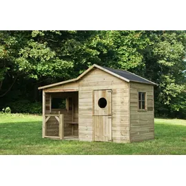 4iq group Spielhaus Elisa 240 x 125 x 173 cm Holz