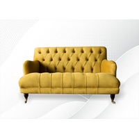 JVmoebel Chesterfield-Sofa, Chesterfield 2 Sitzer Design Sofa Couch 135 cm