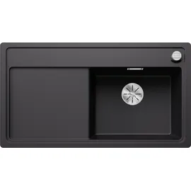 Blanco Zenar 5 S-F rechts flächenbündig silgranit schwarz Handbetätigung 903 x 498 mm