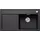 Blanco Zenar 5 S-F rechts flächenbündig silgranit schwarz Handbetätigung 903 x 498 mm