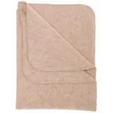 Engel - Baby-Decke mit Muschelkante, - Decke Gr 80 x 100% cm, beige