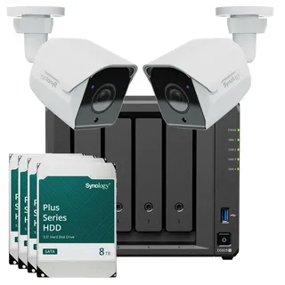 Synology Surveillance Bundle Diskstation DS925+ 4x8TB HDD + 2x TC500 Kamera