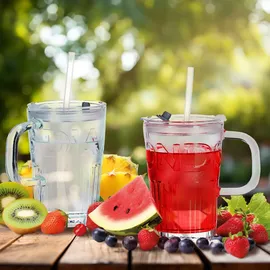 Relaxdays Trinkglas 2er Set 0,45 l