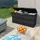 furnicato Gartenbox 117 x 45 x 56 cm Schwarz