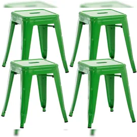CLP Hocker Armin Metall 46 x 46 x 46 cm Grün