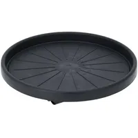 PROGARDEN XXXL PFLANZENROLLER, Schwarz, Kunststoff, 30x6.3x30 cm, Wohnzimmer, Wohnzimmertische,