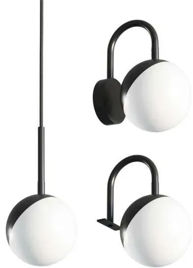 Dansani LED-Aufsatzleuchte BRIGHT Ø 12 cm schwarz - Badmöbel