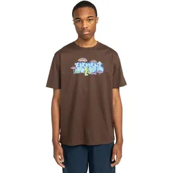 T-Shirt ELEMENT "Walkin", Herren, Gr. XS, braun (bracken), [Hauptstoff] 100% Baumwolle, Kurzarm, Shirts