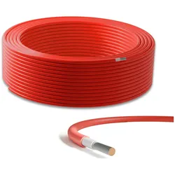 Solarkabel 4mm2 rot 50m H1Z2Z2-K Solarleitung für Photovoltaik & Solaranlagen
