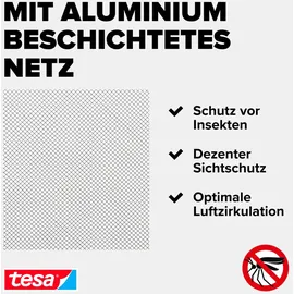 Tesa Fliegengitter Dachfenster 120 x 140 cm Anthrazit