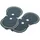 InnovaGoods InnovaGoods® Ersatzpflaster für Massager, Gelpflaster, Schwarz und Gold, ergonomisches Design, weiches und angenehmes Gefühl, Fester Halt, 4-6 Monate Haltbarkeit pro Stück.