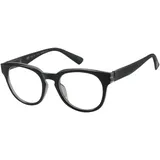 JOOX Retro Lesebrille für Frauen, schwarze runde Lesebrille mit Federscharnieren für Männer +2.00 - M