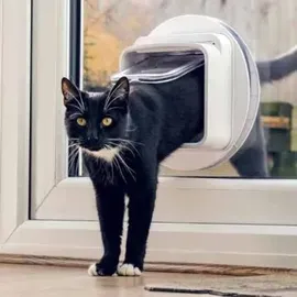 Sureflap Mikrochip Katzenklappe  weiß