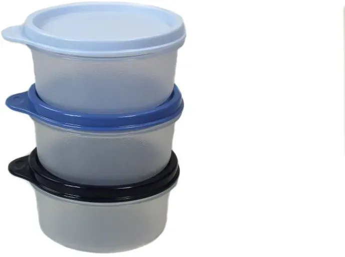 Preisvergleich Produktbild TUPPERWARE Frischhaltedose Julchen 200 ml hellblau+blau+dunkelblau