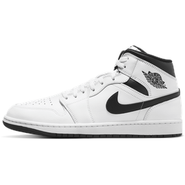 Nike Air Jordan 1 Mid White/White/Black/Black 42