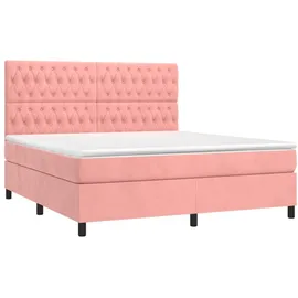 vidaXL Boxspringbett 180 x 200 cm Rosa