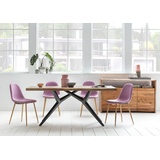 SIT Möbel Esstisch »Tables«, mit elegantem Metallgestell, Shabby Chic, Vintage, braun