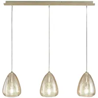 Fabas Luce Britton 3-flg. 40W Durchmesser 60 cm Amber