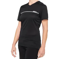 100% Ridecamp Damen Kurzarm Fahrrad Jersey, schwarz-weiss, Größe L