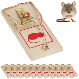 Relaxdays Mausefalle Holz 120 St.