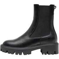 ONLY Damen Schuhe Chelsea-Boots ONLBetty Kurzstiefel dicke Sohle 15272047 black 38