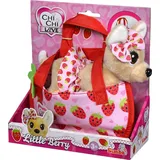 Simba 105890147 - Chi Chi Love, Little Berry, Chihuahua mit Tragetasche, Plüschhund