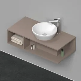 Duravit Waschtischunterschrank 100 x 26 cm Basalt Matt