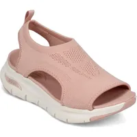 Skechers Arch Fit City Catch Damen Sandalen, Blush Knit, 37 EU