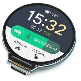 Sertronics WaveShare RP2040 MCU Board 1.28inch Round LCD with Accelerometer and Gyroscope Sensor