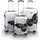 Berwin Design 4-Rollen Cabin L 67 cm / 78 l butterfly/weiß