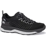 Hanwag Blueridge Low ES (Veloursleder, wasserdicht) schwarz/grau Herren schwarz 43 - Schwarz