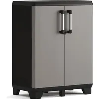 KETER Lagerschrank Niedrig Pro Schwarz und Grau