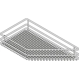 Vauth-Sagel SUB® Side Einhängekorb Saphir 45° - KB150, links, silber