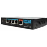 ALFA network Ultra PoE zu 4-Port Gigabit PoE Extender Switch