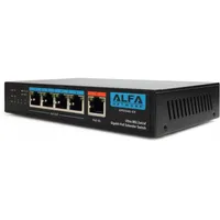 ALFA network Ultra PoE zu 4-Port Gigabit PoE Extender Switch
