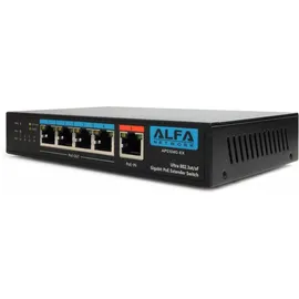 ALFA network Ultra PoE zu 4-Port Gigabit PoE Extender Switch