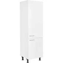 Nobilia Kühlumbauschrank Laser 60 x 58,3 x 216,6 cm Weiß