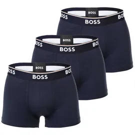 Boss Trunks, mit elastischem Logo-Bund im 3er-Pack, Dunkelblau, XL