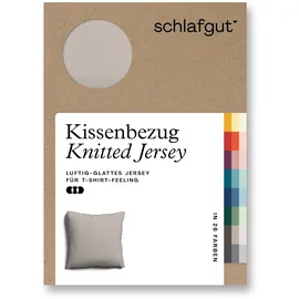 schlafgut Knitted Jersey (BL 80x80 cm) | beige - BL 80x80 cm