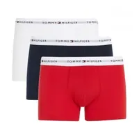 Tommy Hilfiger für Herren. UM0UM02761 3er Pack Boxershorts navy, rot, weiß (S), Heimtextilien, Bio-Baumwolle, Nachhaltig, Marine