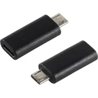 S-Conn 14-05019 USB 2.0 MicroB USB 3.1 C Schwarz Kabelschnittstellen-/adapter (14-05019)