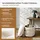 Blumtal Sitzhocker mit Stauraum Bouclé 42 x 47 x 42 cm Beige